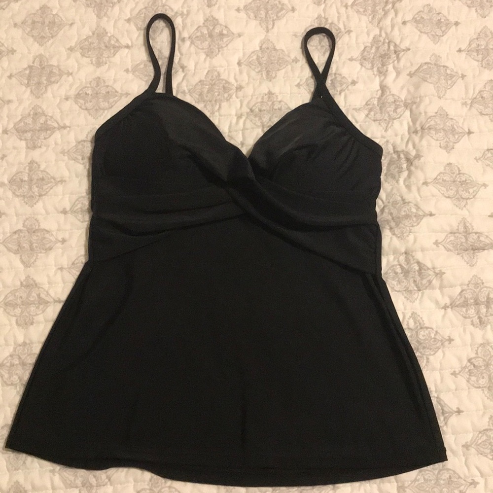 NWOT Catalina Black Tankini Top